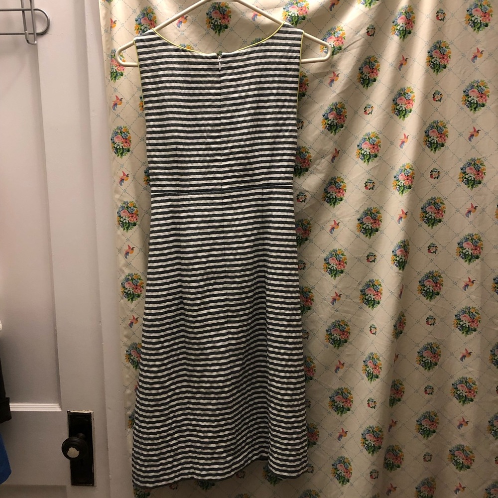 Ann Taylor Loft gray white empire waist dress - Picture 5 of 9
